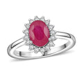 Rhapsody 950 Platinum AAAA Royal Ruby, Diamond (E-F, VS) (0.24 cts) Ring (Size 10.0) (5.86 g) 1.75 ctw - Sticky add to cart bar