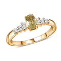 Yellow Apatite, Diamond Ring in 18K Vermeil YG Over Sterling Silver (Size 10.0) 0.60 ctw - Sticky add to cart bar