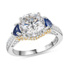 Moissanite & Masoala Sapphire