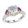 Moissanite & Niassa Ruby
