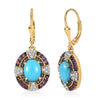 Sleeping Beauty Turquoise & Tsavorite Garnet