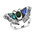 Bali Legacy Chrome Diopside and Abalone Shell 1.25 ctw Ring in Sterling Silver (Size 10.0) - Sticky add to cart bar