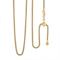14K Yellow Gold Over Sterling Silver Diamond Cut Coryana Necklace 18-24 Inches 10.2 Grams - Sticky add to cart bar