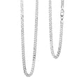 Sterling Silver Flat Curb Necklace 20 Inches 12.2 Grams - Sticky add to cart bar