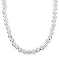 Beaded Chain Necklace in Sterling Silver 28.8 Grams 20 Inches - Sticky add to cart bar