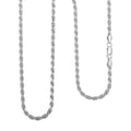 Sterling Silver Rope Chain Necklace 24 Inches 22.8 Grams - Sticky add to cart bar