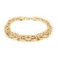Fancy Byzantine Chain Bracelet in 14K Yellow Gold (7.50 In) 10.5 Grams - Sticky add to cart bar