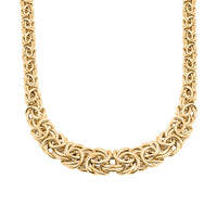 Fancy Byzantine Chain Necklace in 14K Yellow Gold 18 Inches 20.3 Grams