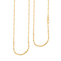 14K Yellow Gold Sparkle Chain Necklace (24 Inches) (1.5mm, 3.8 Grams)