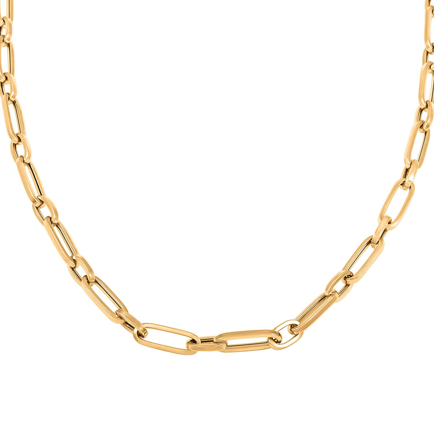 5mm Paper Clip Chain Necklace in 10K Yellow Gold 15.8 Grams 24 Inches