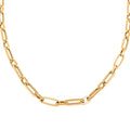 5mm Paper Clip Chain Necklace in 10K Yellow Gold 15.8 Grams 24 Inches - Sticky add to cart bar