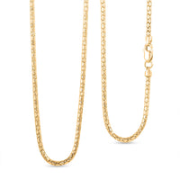 10K Yellow Gold 1.7mm Luca Necklace 18 Inches 4.10 Grams