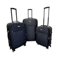 Karriage Mate 3pc Expandable Softshell Spinner Luggage Set -Black (28", 24", 20") - Sticky add to cart bar