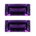 African Amethyst Set of 2 (Bgt 6x3 mm) 0.67 ctw Loose Gemstone - Sticky add to cart bar