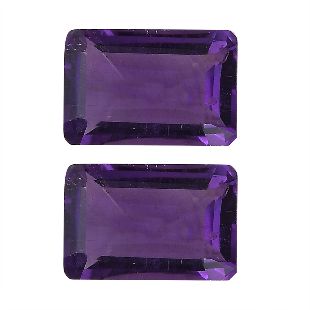 AA African Amethyst Set of 2 (Oct 6x4 mm) 0.60 ctw Loose Gemstone