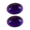 AA African Amethyst Set of 2 (Ovl 7x5 mm) 1.38 ctw Loose Gemstone - Sticky add to cart bar