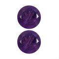 African Amethyst Set of 2 (Rnd 5 mm) 0.89 ctw Loose Gemstone - Sticky add to cart bar