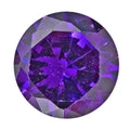 Simulated Amethyst Color Diamond (Rnd 6 mm) 3.19 ctw Loose Gemstone - Sticky add to cart bar