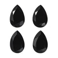 AA Black Onyx Set of 4 (Pear 9x6 mm) 4.37 ctw Loose Gemstone - Sticky add to cart bar