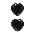Thai Black Spinel Set of 2 (Hrt 5 mm) 0.99 ctw Loose Gemstone - Sticky add to cart bar
