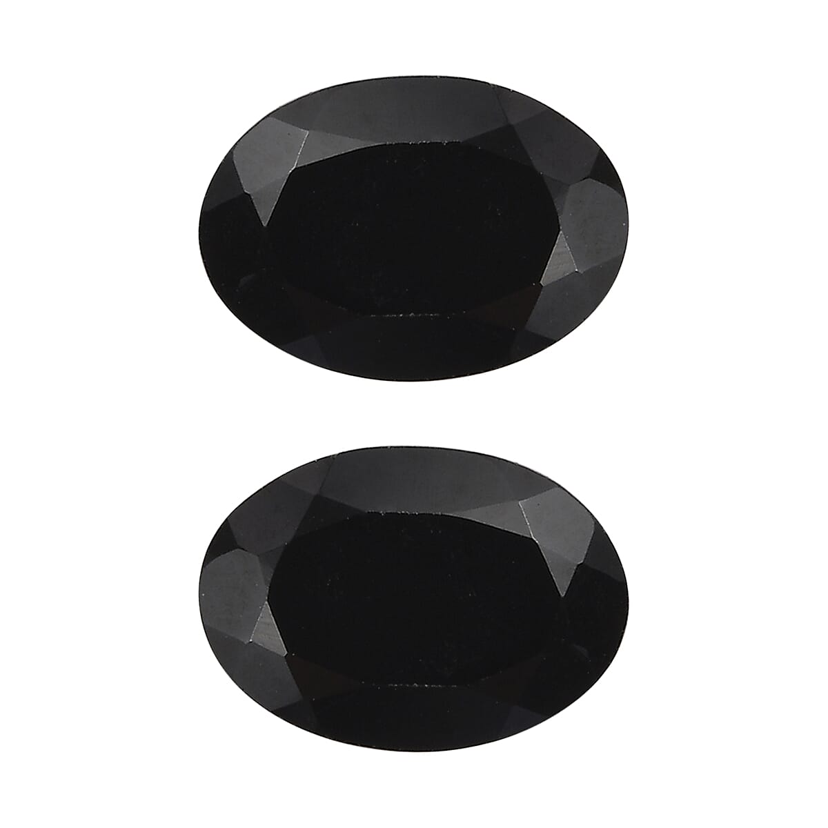 Thai Black Spinel Set of 2 (Ovl 7x5 mm) 1.46 ctw Loose Gemstone