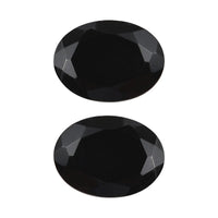 Thai Black Spinel Set of 2 (Ovl 8x6 mm) 2.66 ctw Loose Gemstone