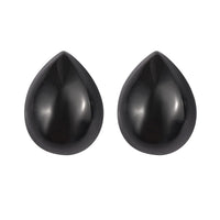 Thai Black Spinel Set of 2 (Pear 8x6 mm) 3.28 ctw Loose Gemstone