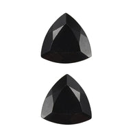 Thai Black Spinel Set of 2 (Rnd 7 mm) 2.59 ctw Loose Gemstone