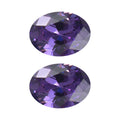 Simulated Blue Diamond Set of 2 (Ovl 7x5 mm) 2.40 ctw Loose Gemstone - Sticky add to cart bar