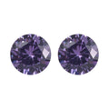 Simulated Blue Diamond Set of 2 (Rnd 5 mm) 1.61 ctw Loose Gemstone - Sticky add to cart bar