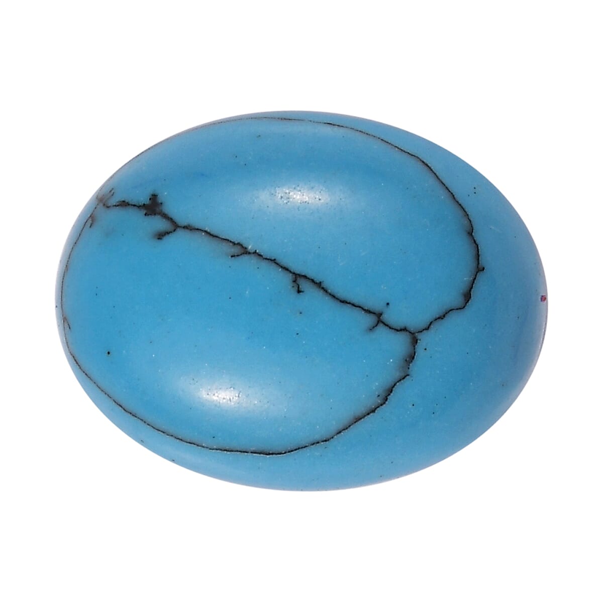 Blue Howlite (Ovl 9x7 mm) 1.71 ctw Loose Gemstone