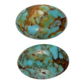 Blue Moon Turquoise Set of 2 (Ovl 6x4 mm) 0.83 ctw Loose Gemstone - Sticky add to cart bar