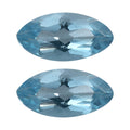 Blue Topaz Set of 2 (Mrq 5x2.5 mm) 0.30 ctw Loose Gemstone - Sticky add to cart bar