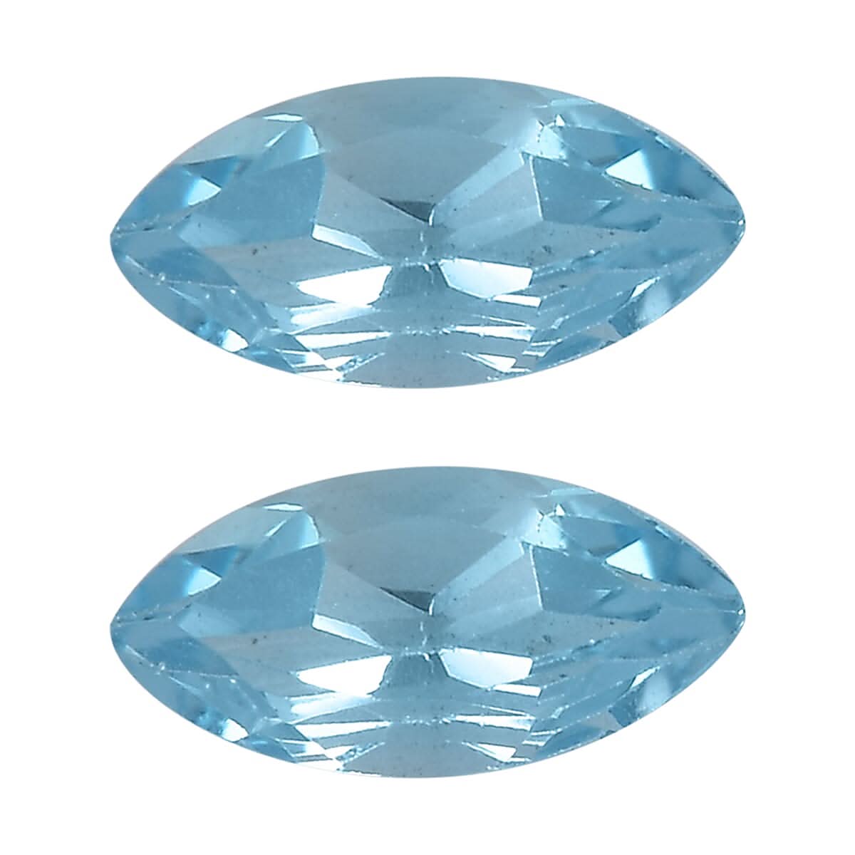 Blue Topaz Set of 2 (Mrq 6x3 mm) 0.46 ctw Loose Gemstone