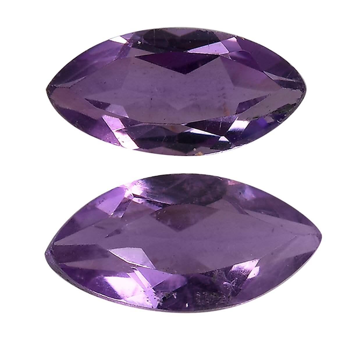 Bolivian Amethyst Set of 2 (Mrq 7x3.5 mm) 0.55 ctw Loose Gemstone