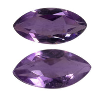 Bolivian Amethyst Set of 2 (Mrq 7x3.5 mm) 0.55 ctw Loose Gemstone