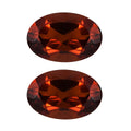 Brazilian Cherry Citrine Set of 2 (Oval 6x4 mm) 0.76 ctw Loose Gemstone - Sticky add to cart bar