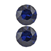 Dark Indigo Crystal by Swarovski Set of 2 (Rnd 5 mm) 0.66 ctw  Loose Gemstone