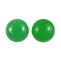 Green Jade (D) Set of 2 (Rnd 6 mm) 1.90 ctw Loose Gemstone