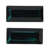 Emerald Crystal by Swarovski Set of 2 (Bgt 7x3 mm) 0.82 ctw Loose Gemstone