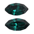 Emerald Crystal by Swarovski Set of 2 (Mrq 5x2.5 mm) 0.17 ctw Loose Gemstone - Sticky add to cart bar