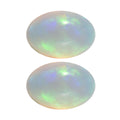 Ethiopian Welo Opal Set of 2 (Ovl 6x4 mm) 0.68 ctw Loose Gemstone - Sticky add to cart bar