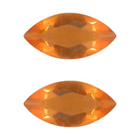 AA Fire Opal Set of 2 (Mrq 5x2.5 mm) 0.12 ctw Loose Gemstone