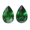 Simulated Green Diamond Set of 2 (Pear 6x4 mm) 0.47 ctw Loose Gemstone - Sticky add to cart bar