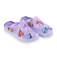 TLV Purple and White Floral Eva Clog (Size 6) (Ships in 5-10 Business Days)