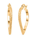 14K Yellow Gold Heart Earrings 1 Grams - Sticky add to cart bar