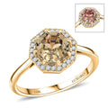 Certified & Appraised Luxoro AAA Turkizite and G-H I2 Diamond 2.60 ctw Ring in 10K Yellow Gold (Size 10.0) - Sticky add to cart bar