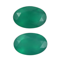 Green Onyx Set of 2 (Ovl 6x4 mm) 0.69 ctw Loose Gemstone