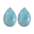 AA Larimar Set of 2 (Pear 6x4 mm) 0.90 ctw Loose Gemstone - Sticky add to cart bar