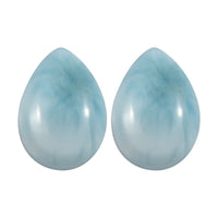 Larimar Set of 2 (Pear 7x5 mm) 1.62 ctw Loose Gemstone